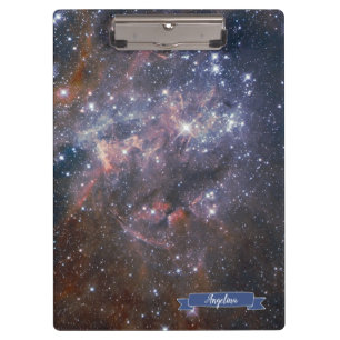 Carpeta De Pinza Galaxia espacial Placa multimedia personalizada in