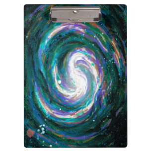 Carpeta De Pinza Galaxia espiral en el espacio