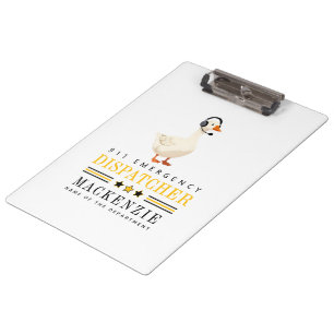 Carpeta De Pinza Ganso despachador de emergencias personalizado con