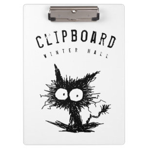 Carpeta De Pinza Gatito desalinado negro GabiGabi