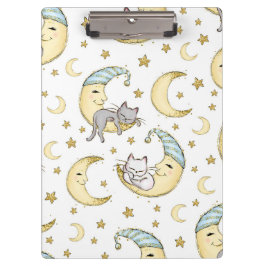 Carpeta De Pinza Gatitos soñando en la luna