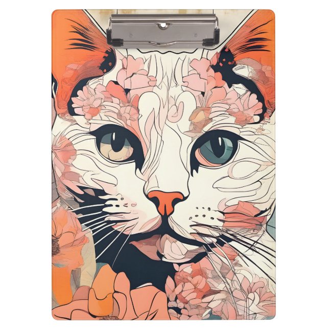 Carpeta De Pinza Gato Artístico (Anverso)