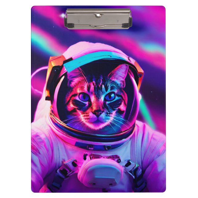 Carpeta De Pinza gato astronauta (Anverso)