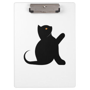 Carpeta De Pinza Gato diciendo hola