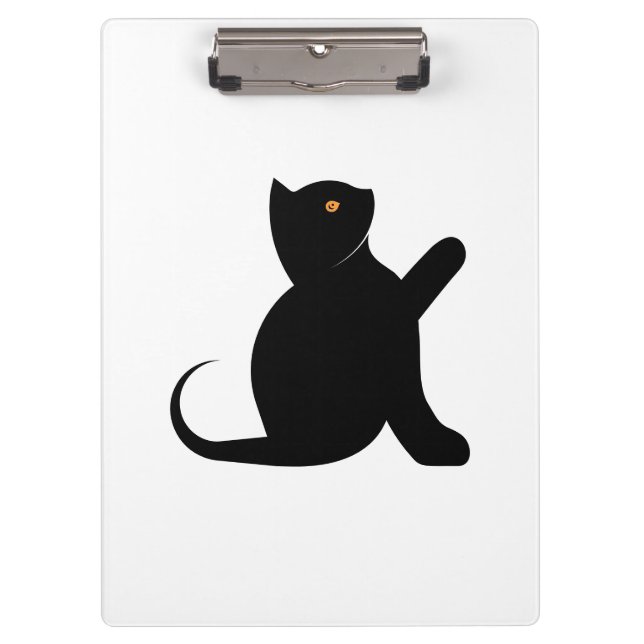 Carpeta De Pinza Gato diciendo hola (Anverso)