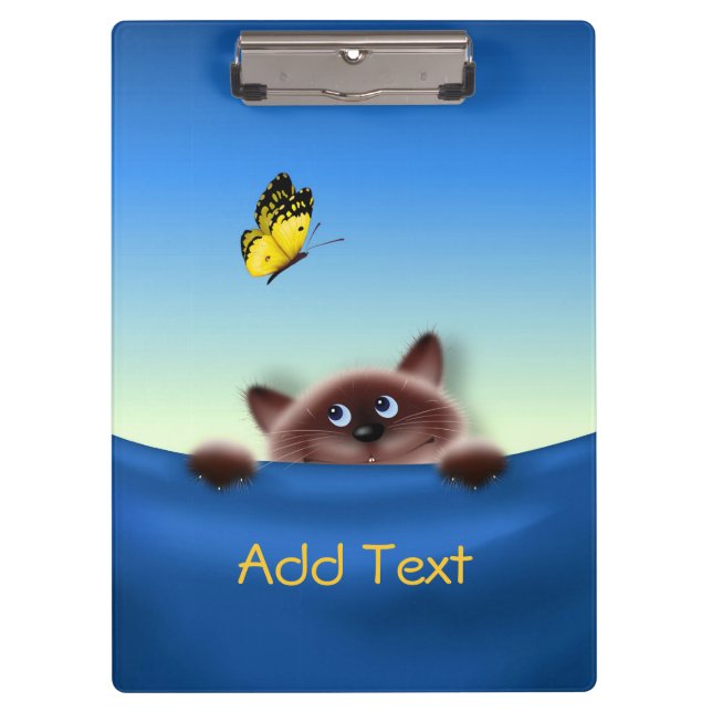 Carpeta De Pinza Gato en bolsillo (Anverso)