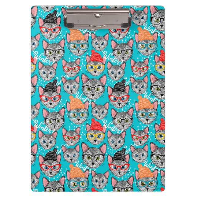 Carpeta De Pinza Gato en el gorra (Anverso)