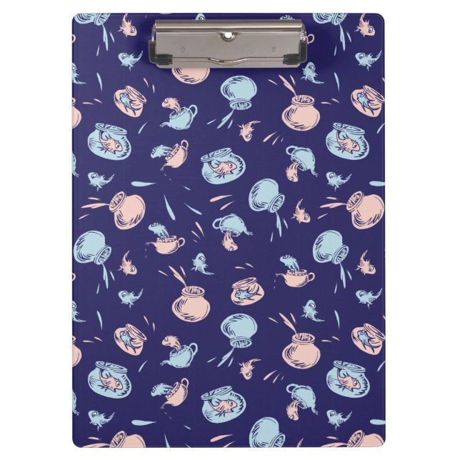 Carpeta De Pinza Gato En El Gorra | El patrón de los peces (Anverso)