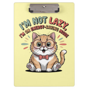 Carpeta De Pinza Gato en Modo de Ahorro de Energía