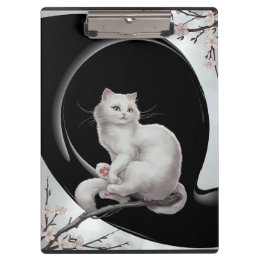 Carpeta De Pinza gato estilo ukiyo japonés