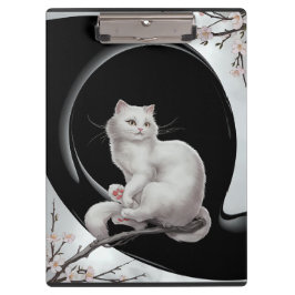 Carpeta De Pinza gato estilo ukiyo japonés