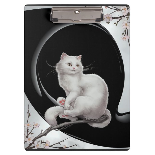 Carpeta De Pinza gato estilo ukiyo japonés (Anverso)
