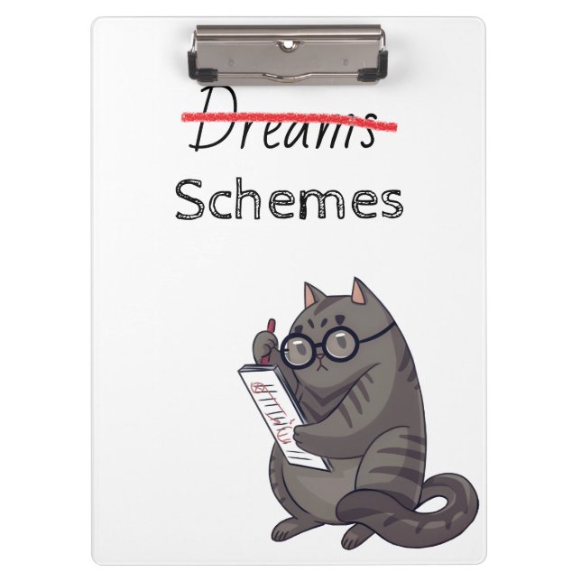 Carpeta De Pinza Gato gracioso Esquemas de gato divertido (Anverso)