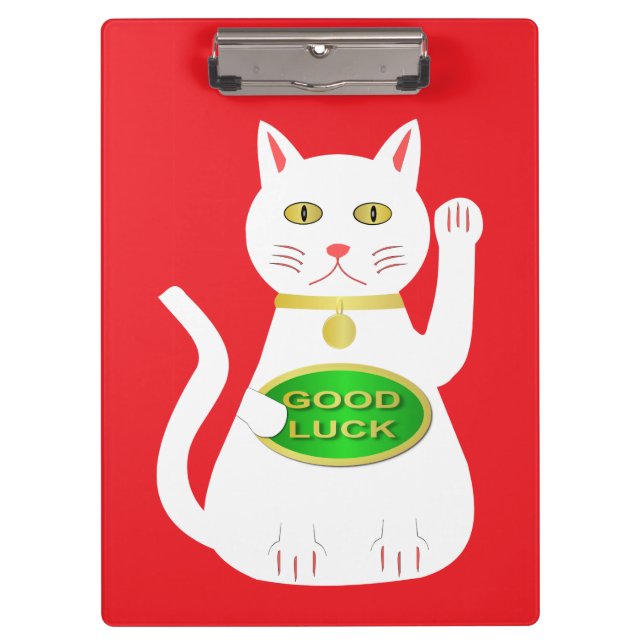 Carpeta De Pinza Gato Lucky Oriental (Anverso)