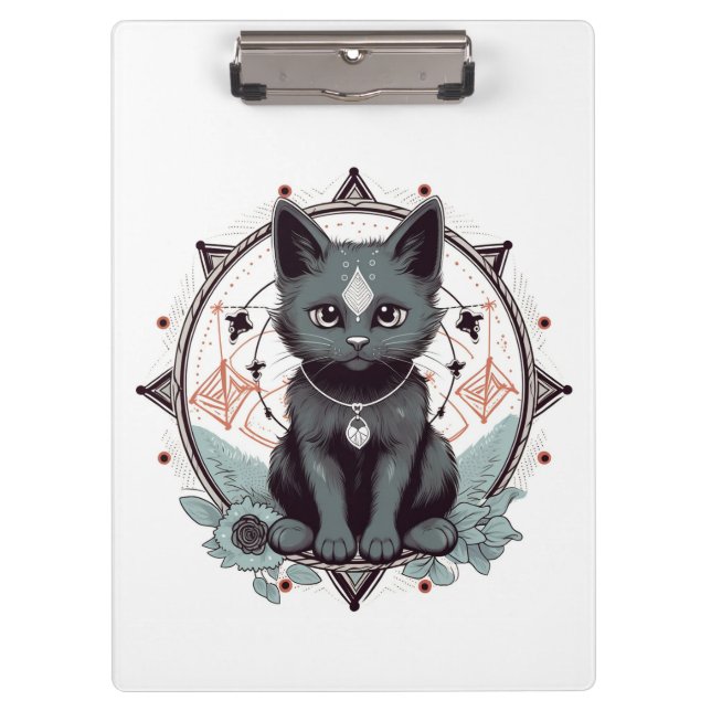Carpeta De Pinza Gato místico (Anverso)