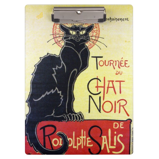 Carpeta De Pinza Gato negro, Alexandre Steinlen (Anverso)