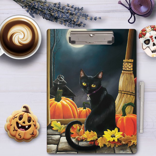 Carpeta De Pinza Gato negro de Halloween (Subido por el creador)