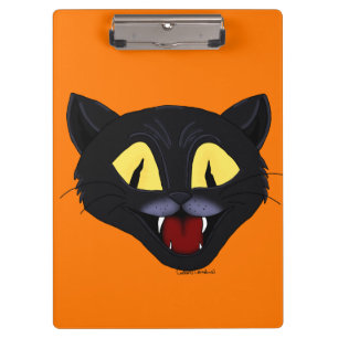 Carpeta De Pinza Gato negro de Halloween