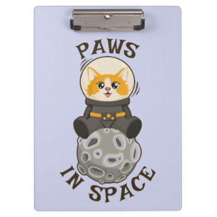 Carpeta De Pinza Gato simple en el espacio Astronauta Animal cósmic