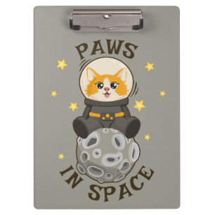 Carpeta De Pinza Gato simple en el espacio Astronauta Animal cósmic