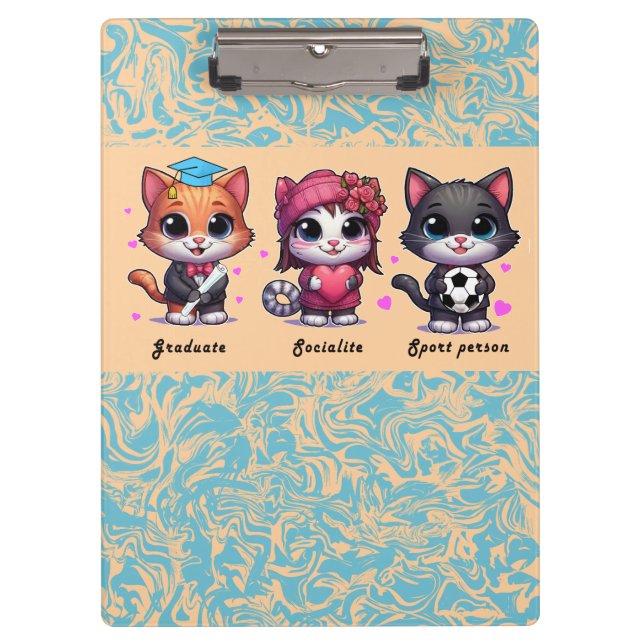 Carpeta De Pinza gatos lindos (Anverso)