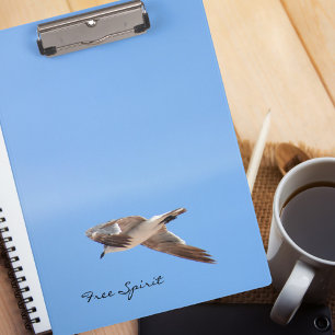 Carpeta De Pinza Gaviota espiritual libre en cielo azul