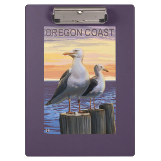 Carpeta De Pinza Gaviotas de la costa de Oregon