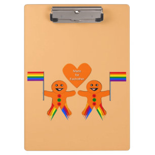 Carpeta De Pinza Gay Men Navidades Gingerbread Pareja