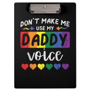 Carpeta De Pinza Gay no me hagas usar voz de papá