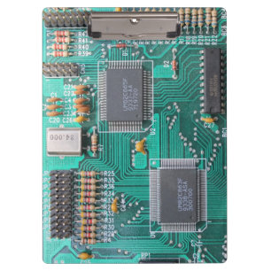 Carpeta De Pinza Geeky, placa de circuito, placa madre del