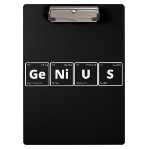 Carpeta De Pinza Genio - Tabla periódica