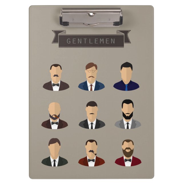 Carpeta De Pinza Gentleman Retro Style (Anverso)