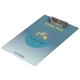 Carpeta De Pinza Geology Study Clipboard – Personalized