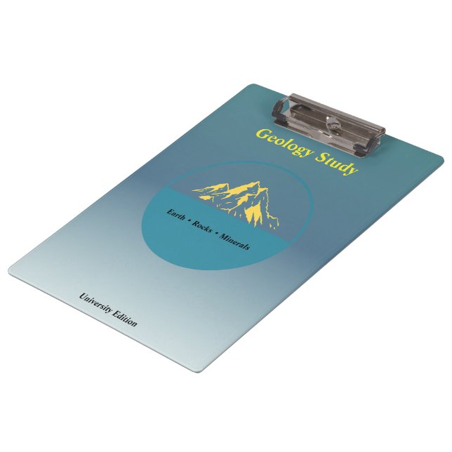 Carpeta De Pinza Geology Study Clipboard – Personalized (Angular)