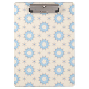 Carpeta De Pinza Geometría de Estrella Fugaz Azul