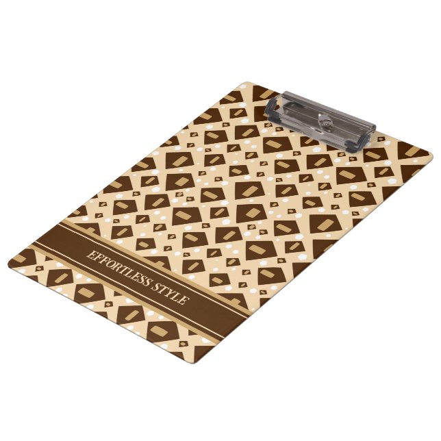 Carpeta De Pinza Geometría de tonos terrosos (Angular)