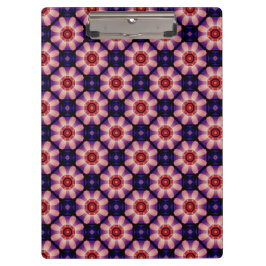 Carpeta De Pinza Geometric Abstract Floral