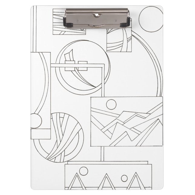 Carpeta De Pinza Geométrica Bauhaus de tres modernos sueños de arqu (Anverso)