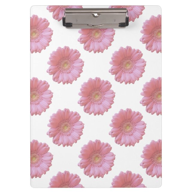 Carpeta De Pinza Gerbera daisy rosa pálido (Anverso)