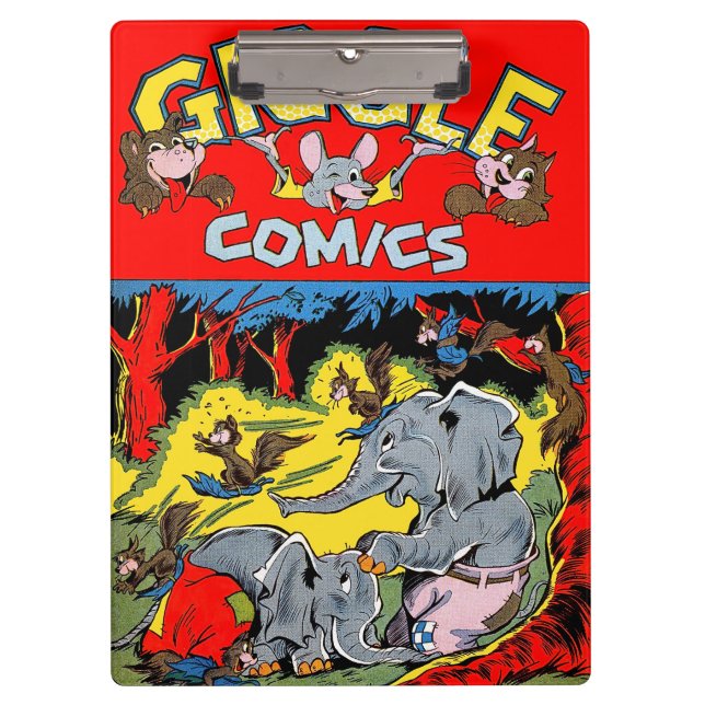 Carpeta De Pinza Giggle Animal Elephant Vintage Comics (Anverso)