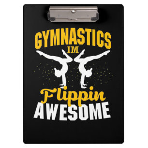 Carpeta De Pinza Gimnasia, estoy Flippin Asombroso