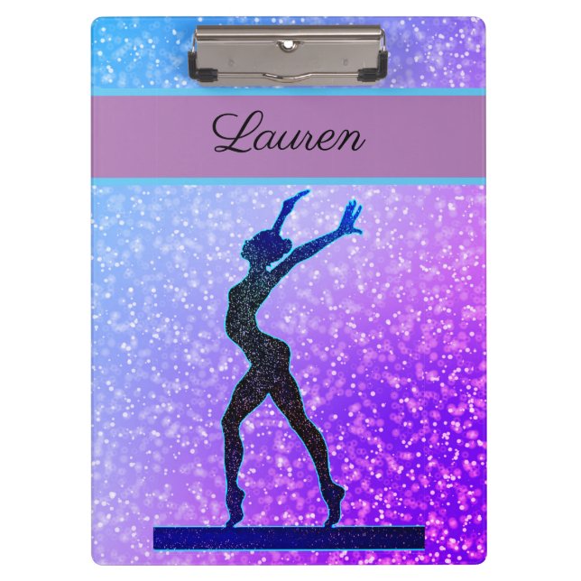 Carpeta De Pinza Gimnasia purpurina Beam Blue and Purple (Anverso)