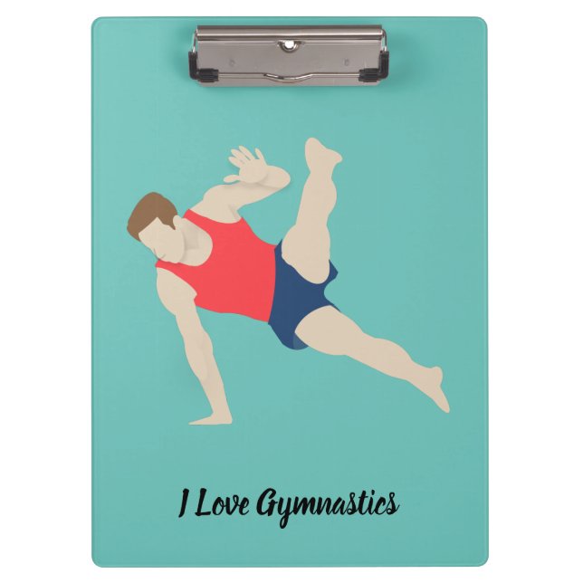 Carpeta De Pinza Gimnasta masculino (Anverso)