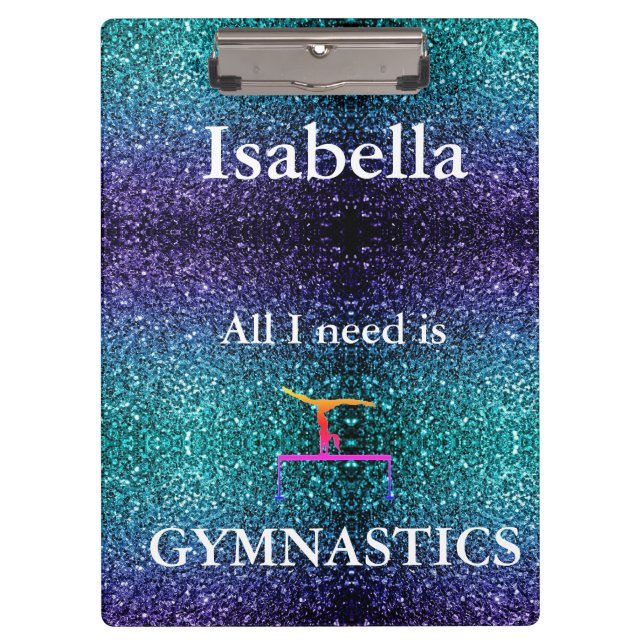 CARPETA DE PINZA GIMNASTICS PERSONALIZADO - ESCUELA/OFICINA (Anverso)