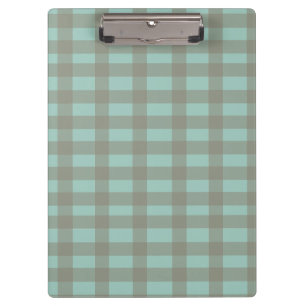 Carpeta De Pinza Gingham verde