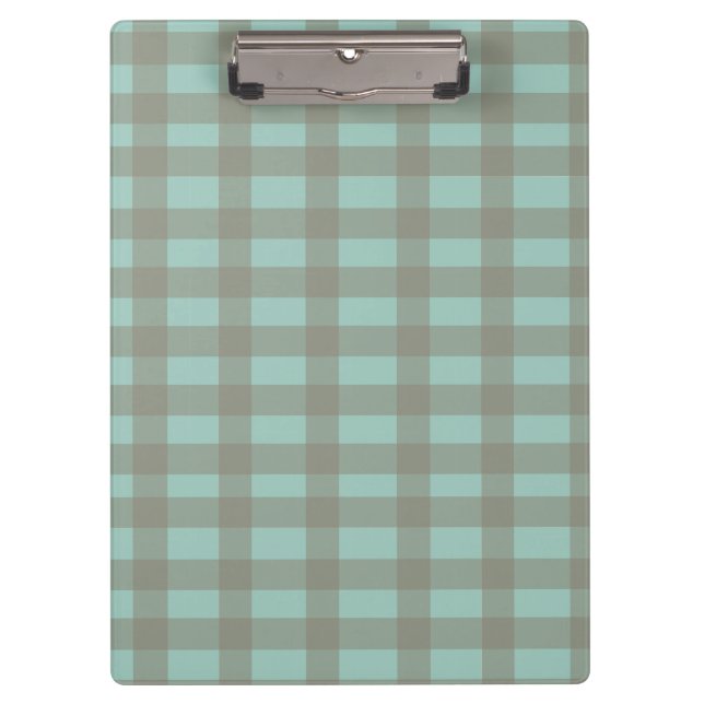 Carpeta De Pinza Gingham verde (Anverso)