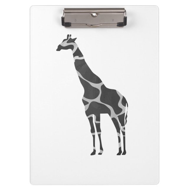 Carpeta De Pinza Giraffe Black and Grey Silhoutte (Anverso)