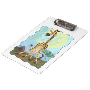 Carpeta De Pinza Giraffe del desfile de animales