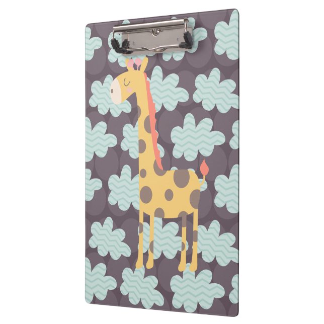 Carpeta De Pinza Giraffe y nubes (Izquierda)