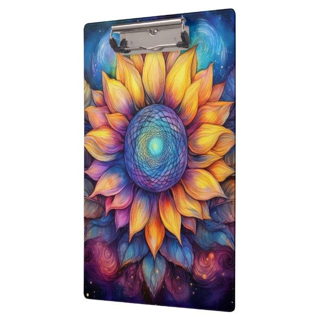 Carpeta De Pinza Girasol colorido (Izquierda)
